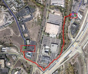 Riding/Walking Directions from Hyatt Hotel to Criterium Bicycles (via bike path)